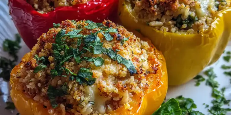 Stuffed Bell Peppers featured