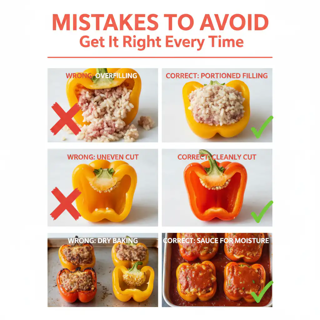 Stuffed Bell Peppers common mistakes