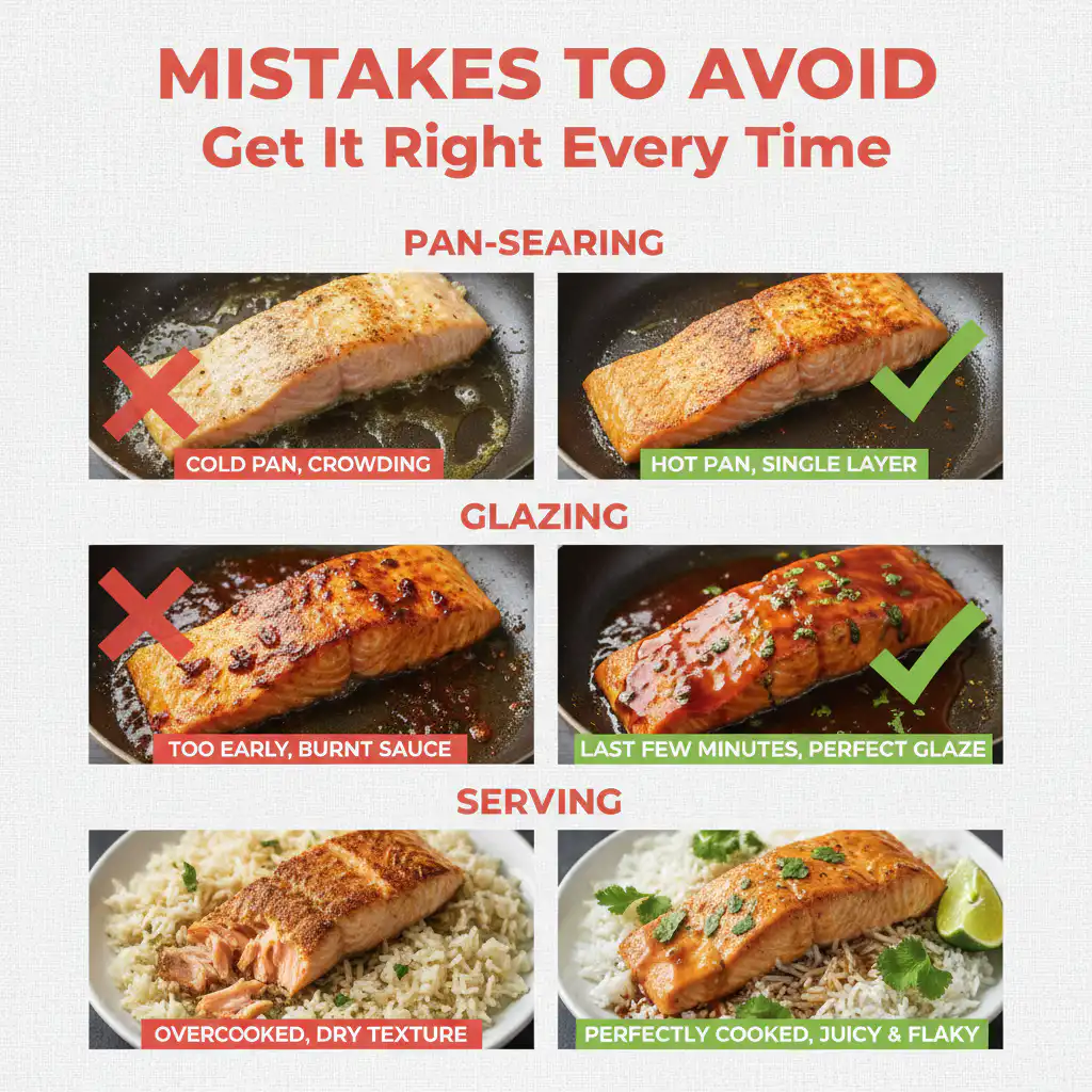 Sweet Chili Salmon common mistakes