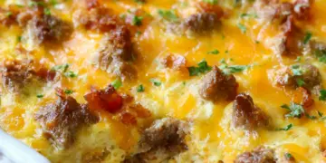 easy breakfast casserole featured