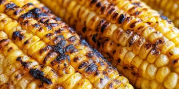 grilled corn on the cob featured