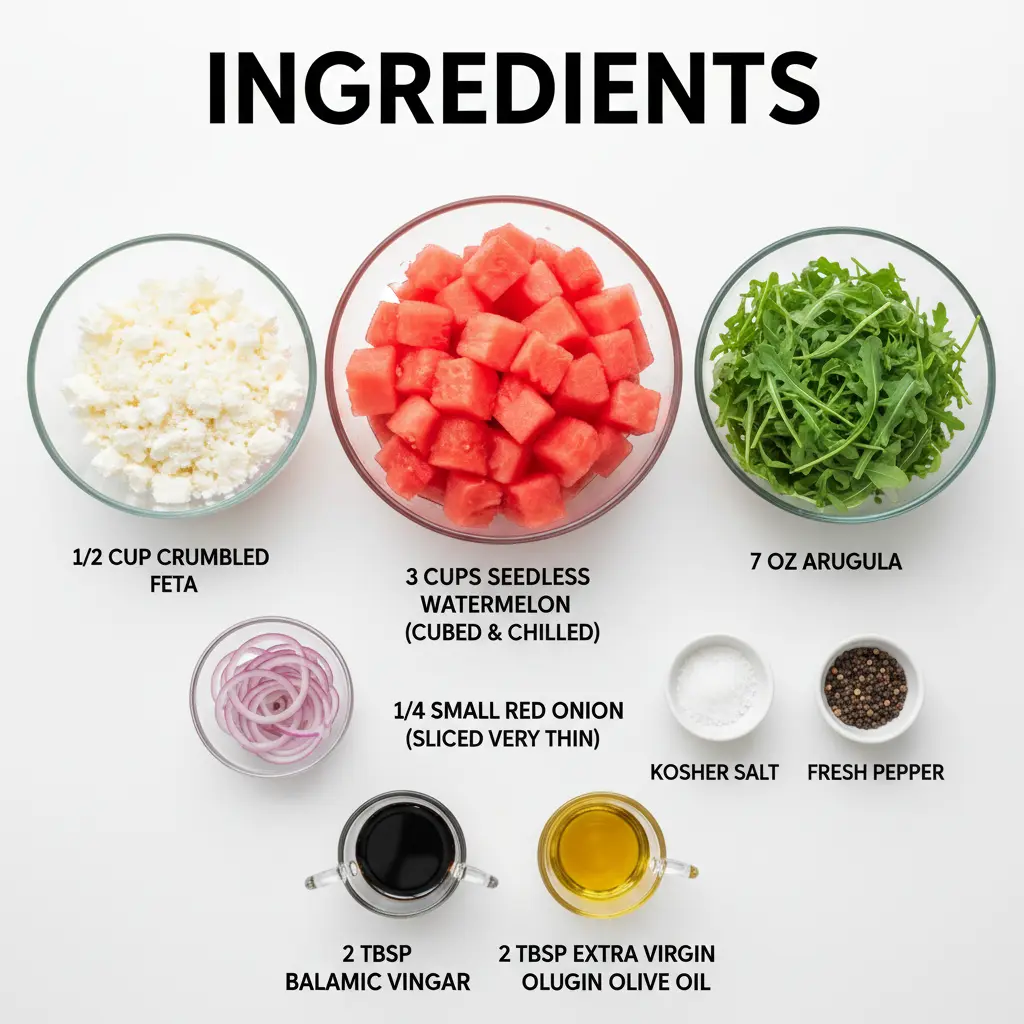 watermelon arugula salad ingredients